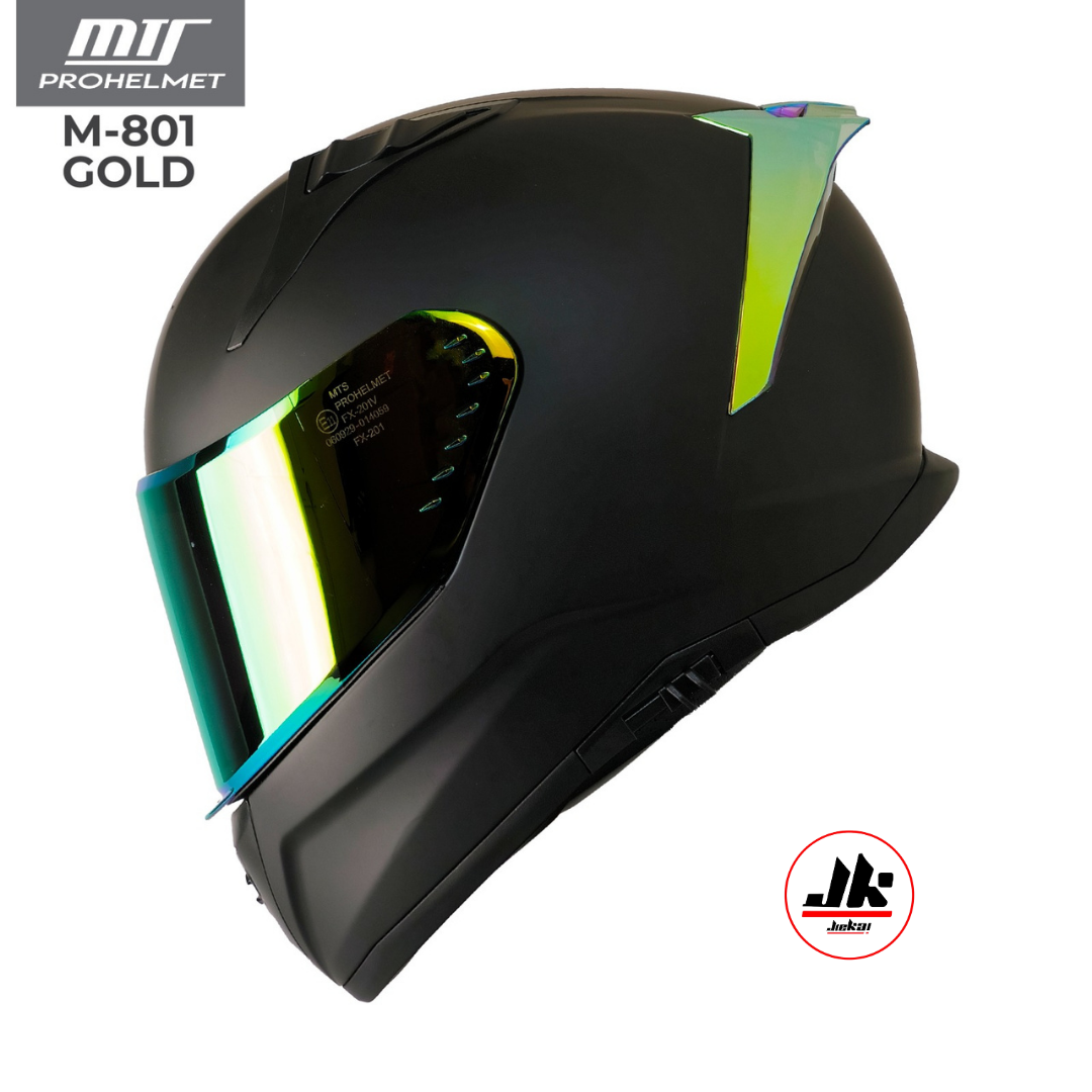 MTS-M801 GOLD FUL FACE KASK